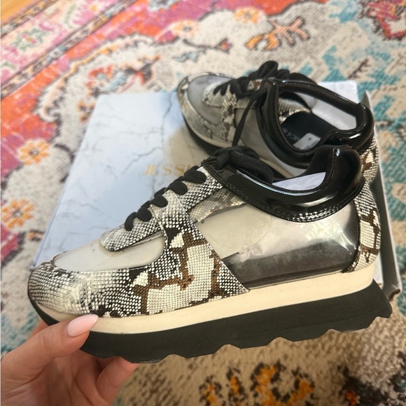Jessica Rich Transparent Sneaker in Snakeskin Size 35 - VERY RARE - NEW WITH BOX - Picture 6 of 8